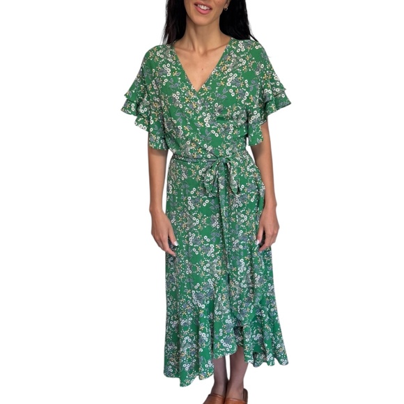 MAX STUDIO Floral Wrap Dress - Picture 2 of 6